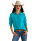 10052924 Ariat Women's Buckaroo LS Shirt Capri Breeze