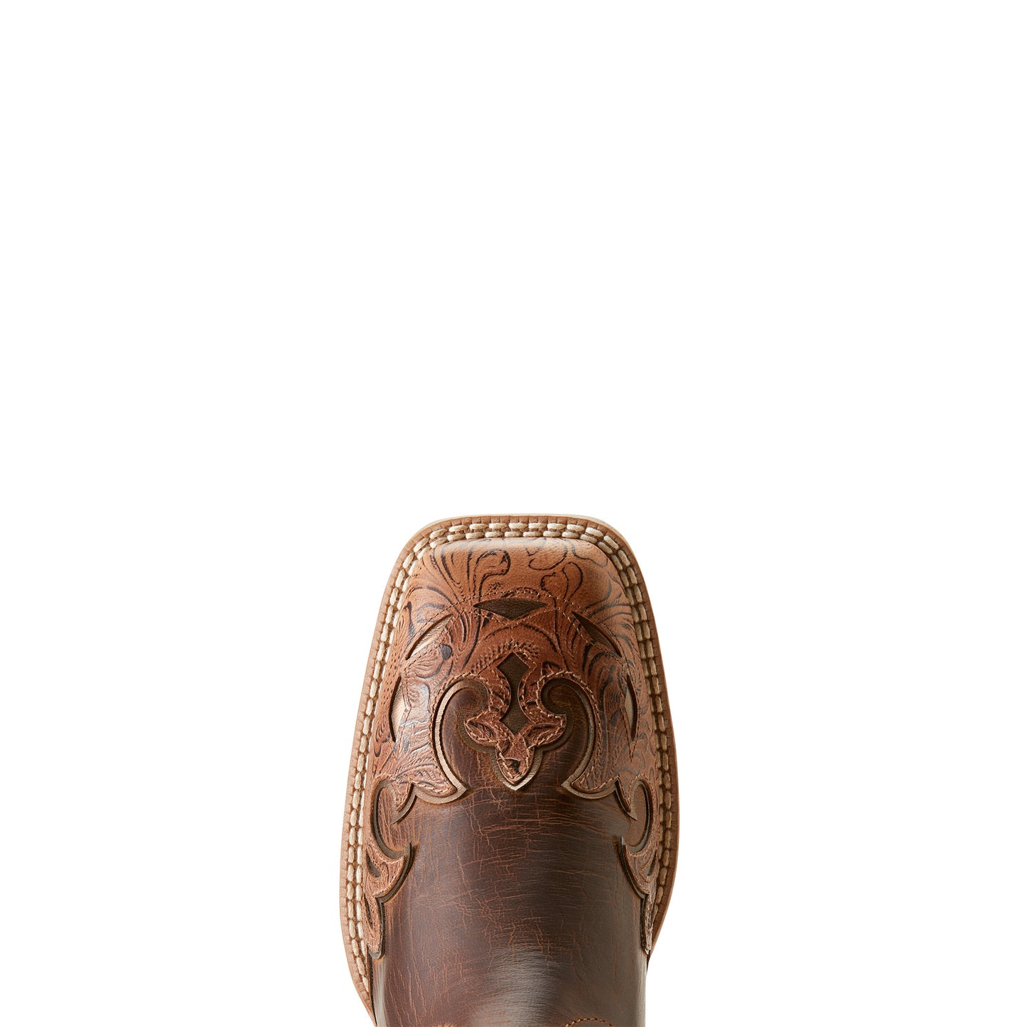 10053620 Ariat Women's Bryce Canyon Floral Embossed Tan/Sassy Brown