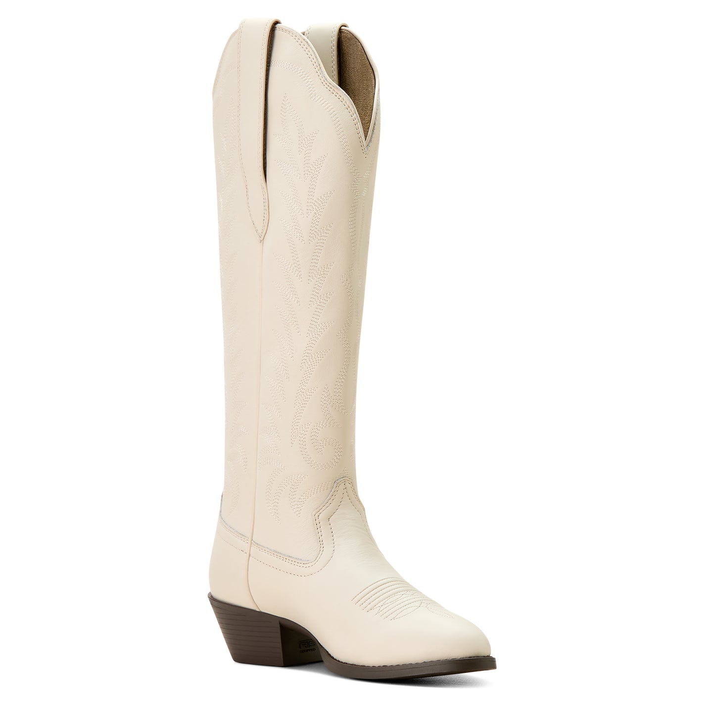 10053782 Ariat Women's Heritage R Toe Tall Bright Cream C Wide