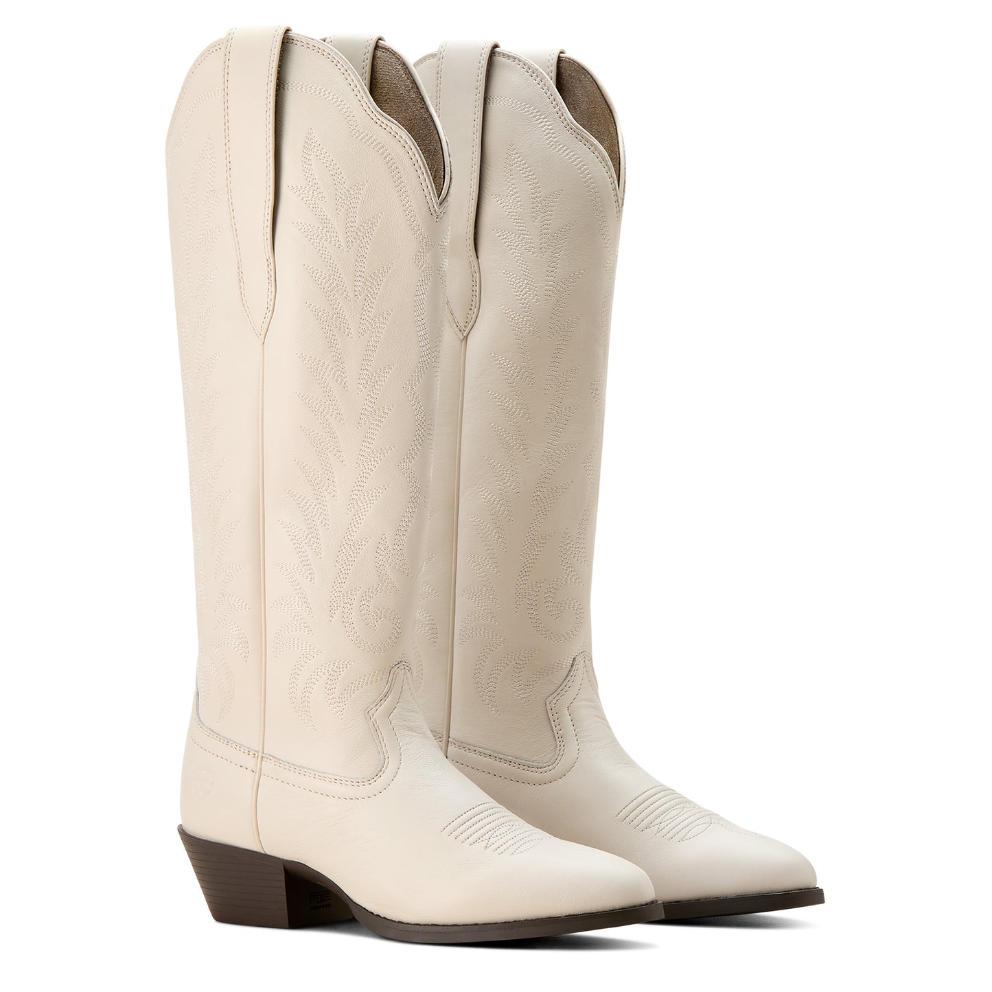 10053782 Ariat Women's Heritage R Toe Tall Bright Cream C Wide