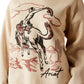 10053885 Ariat Women's Roughstock Oversized Crew Sweatshirt