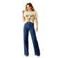 10054039 Ariat Women's Longhorn Watercolor T-Shirt