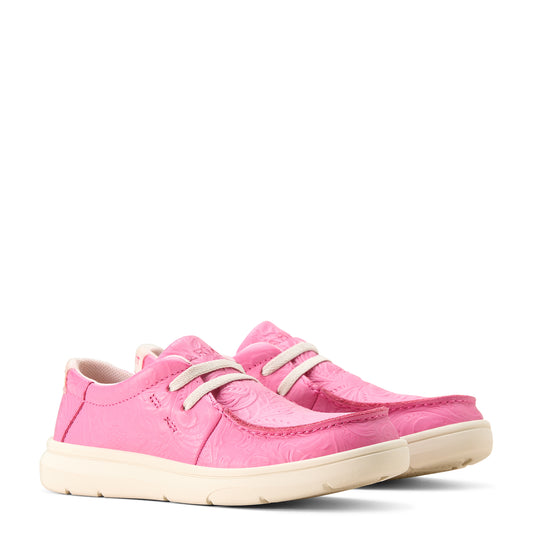 10053815 Ariat Kid's Hilo Emboss Hot Pink