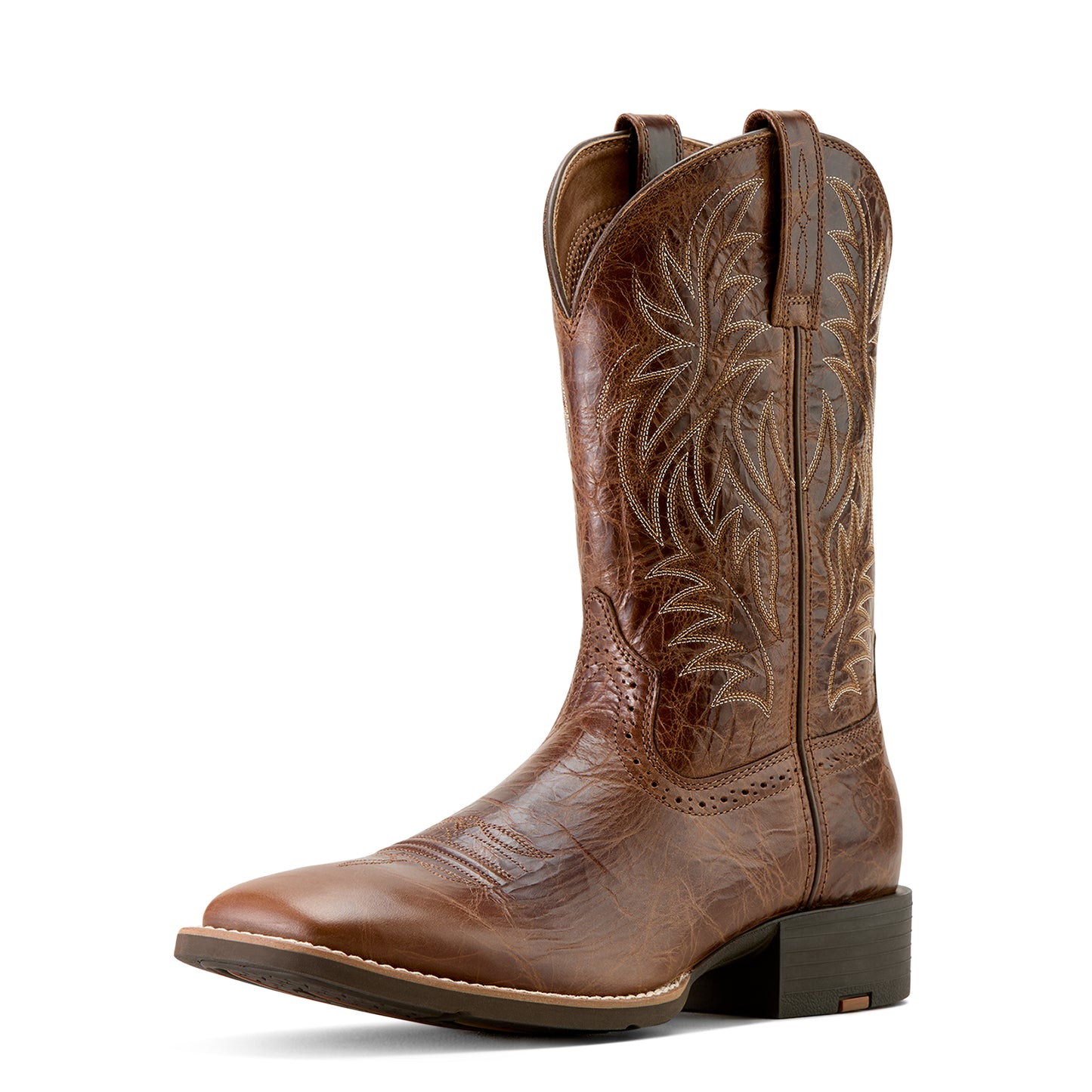 10063836 Ariat Men's Sport Western Wide Square Toe Dark Tan