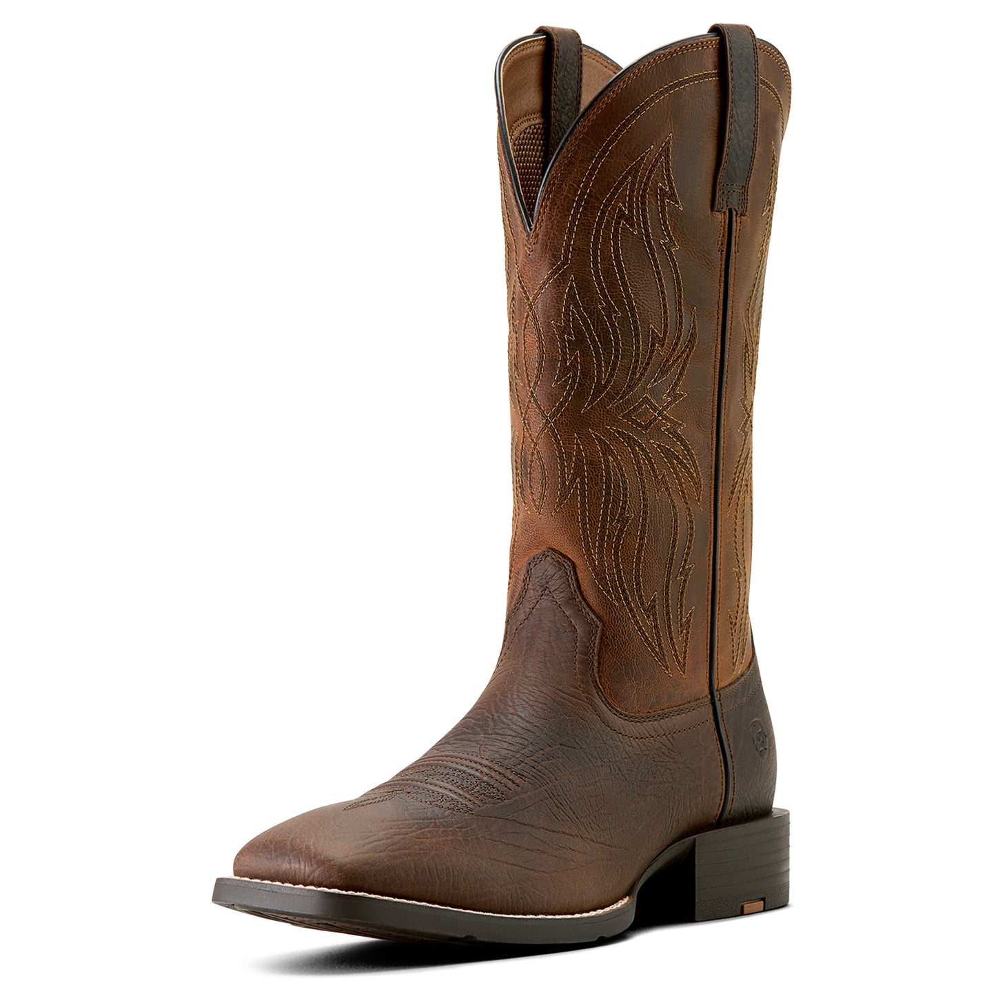 10063985 Ariat Men's Sport Rustler Toffee Hippo Print/Rich Oak