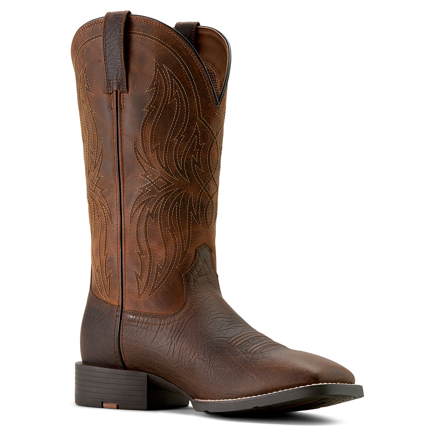 10063985 Ariat Men's Sport Rustler Toffee Hippo Print/Rich Oak