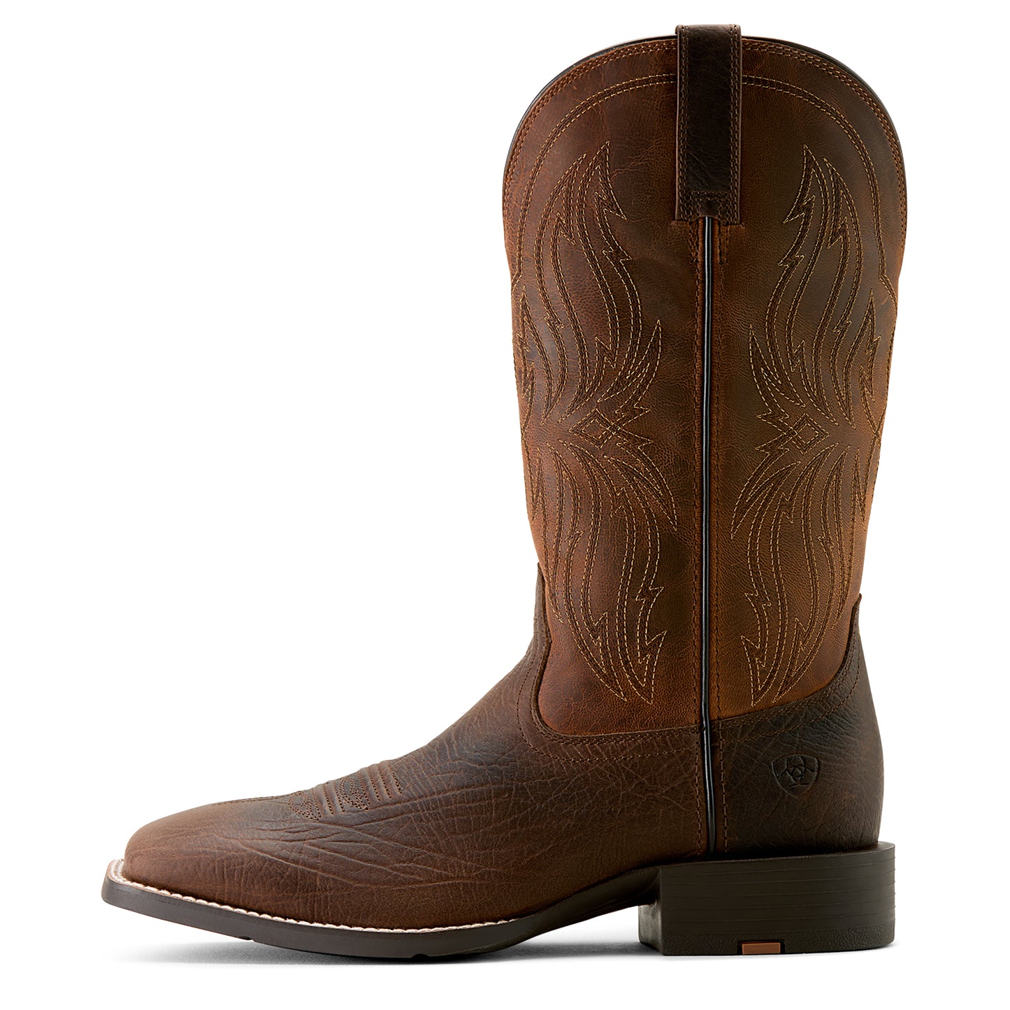 10063985 Ariat Men's Sport Rustler Toffee Hippo Print/Rich Oak