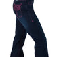 C01-JPNKBT-DWH  Cowgirl Tuff Pink Boot stitch Short Leg