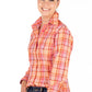RR01-38 Hitchley & Harrow Fitted Arena Polo  Hot Pink and Bright orange