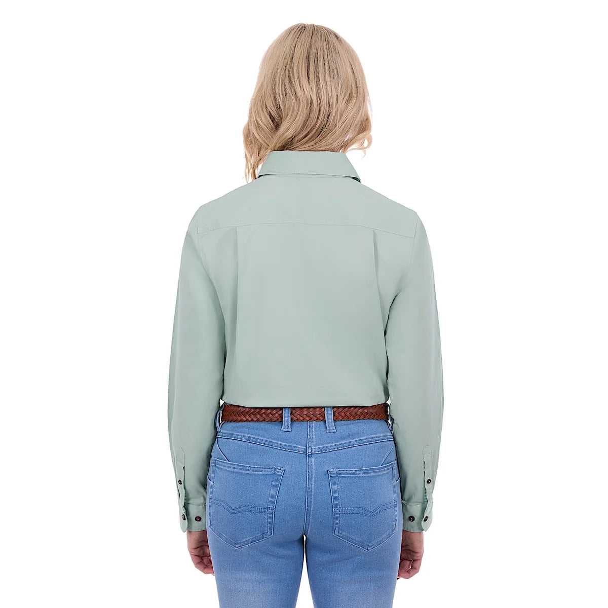 TCP2100106 Thomas Cook Women’s Stretch Drill LS Shirt Mint