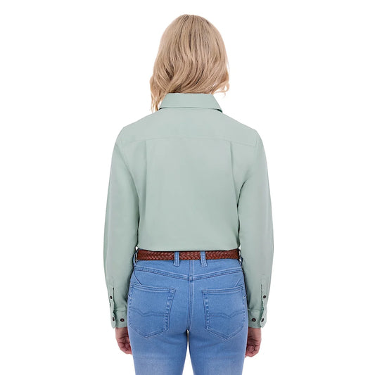 TCP2100106 Thomas Cook Women’s Stretch Drill LS Shirt Mint