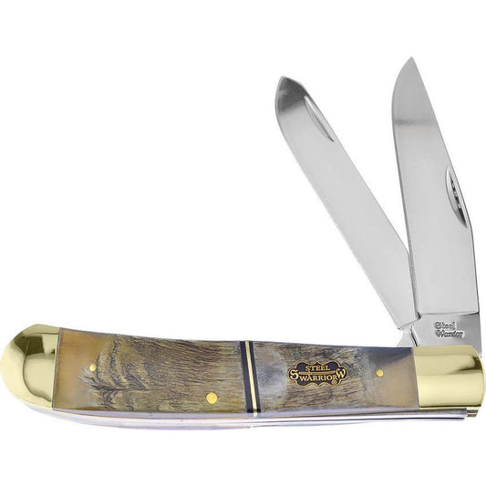 FSW108LRH Frost CutleryTrapper Rams Horn Pocket Knife