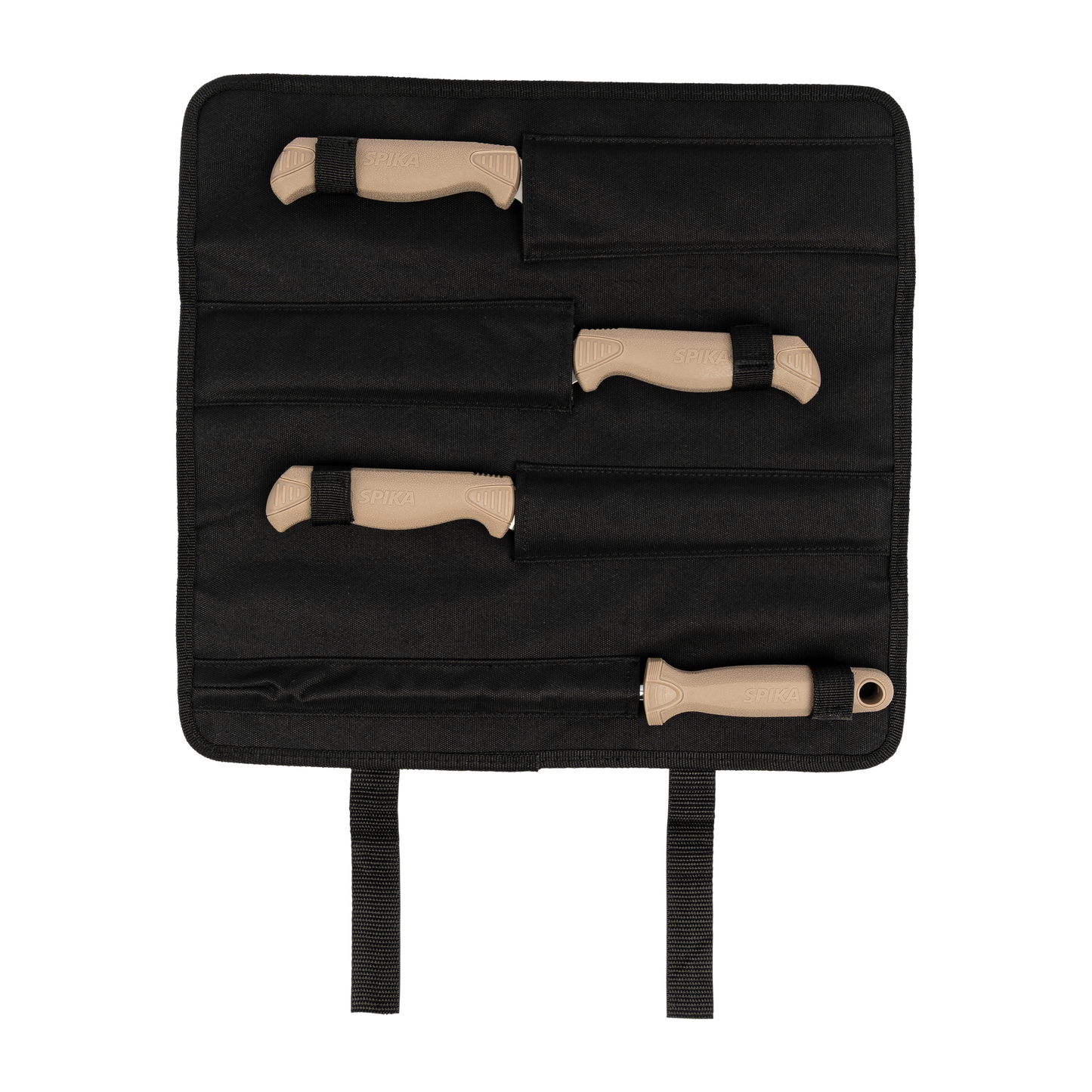 KRFC-KR01N  Spika Fieldcraft 4 Piece Knife Roll- Sandstorm