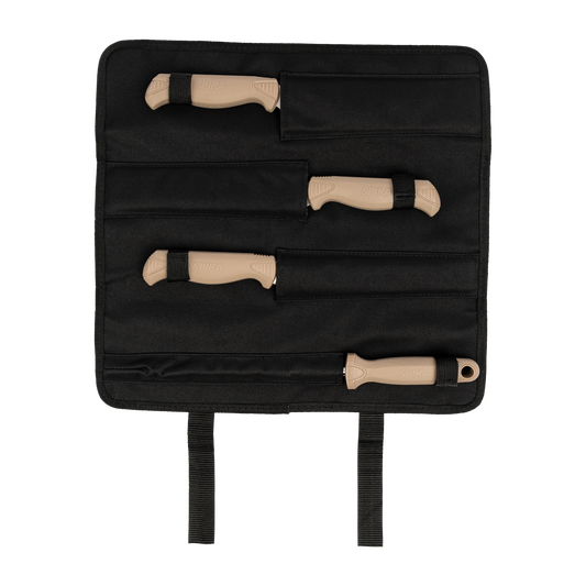 KRFC-KR01N  Spika Fieldcraft 4 Piece Knife Roll- Sandstorm