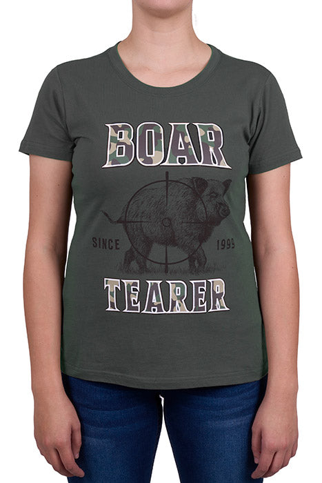 G4S25030212 Boar Tearer Women's Blaze SS Tee Khaki