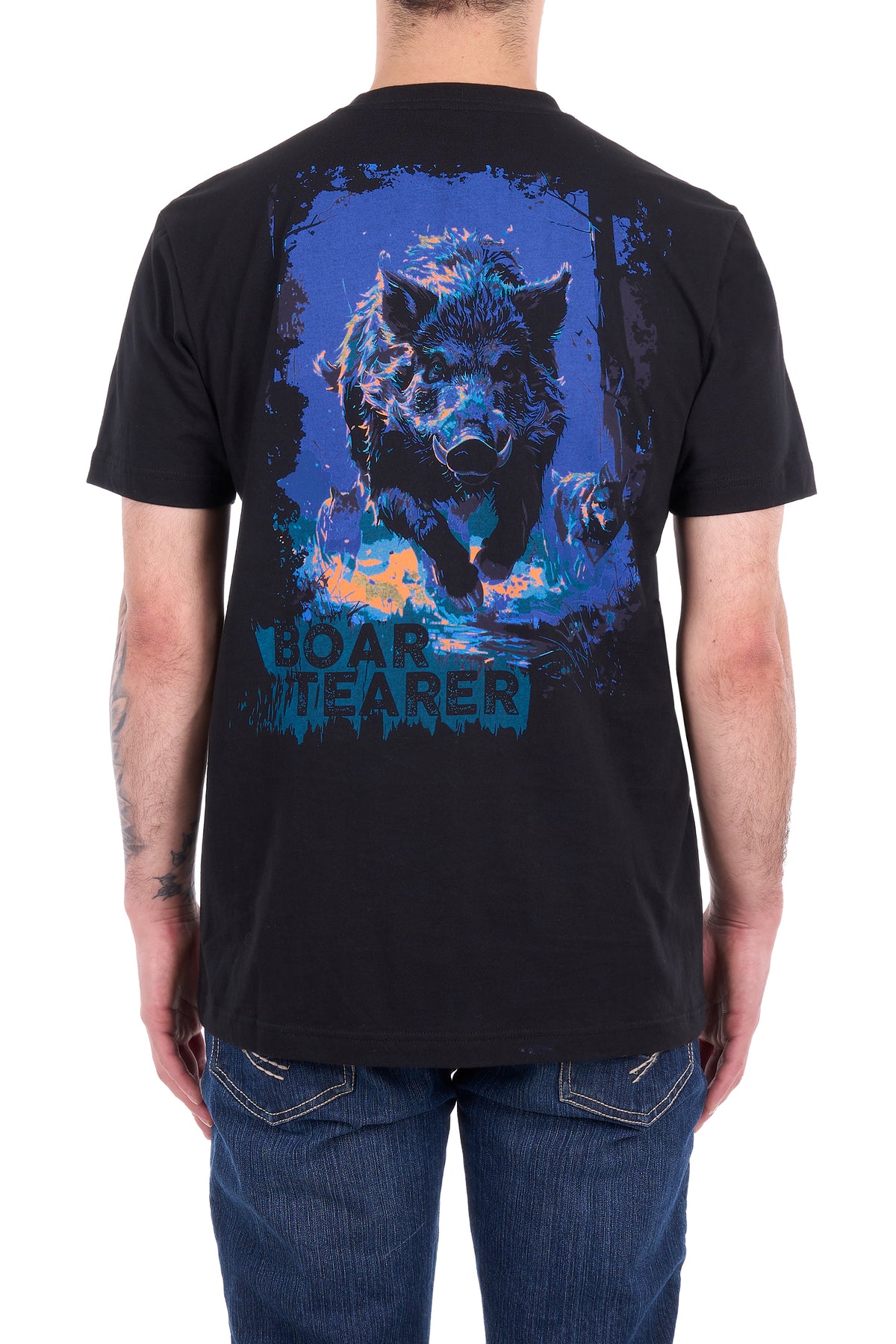 G6S1503030 Boar Tearer Men’s Terry SS Tee Black