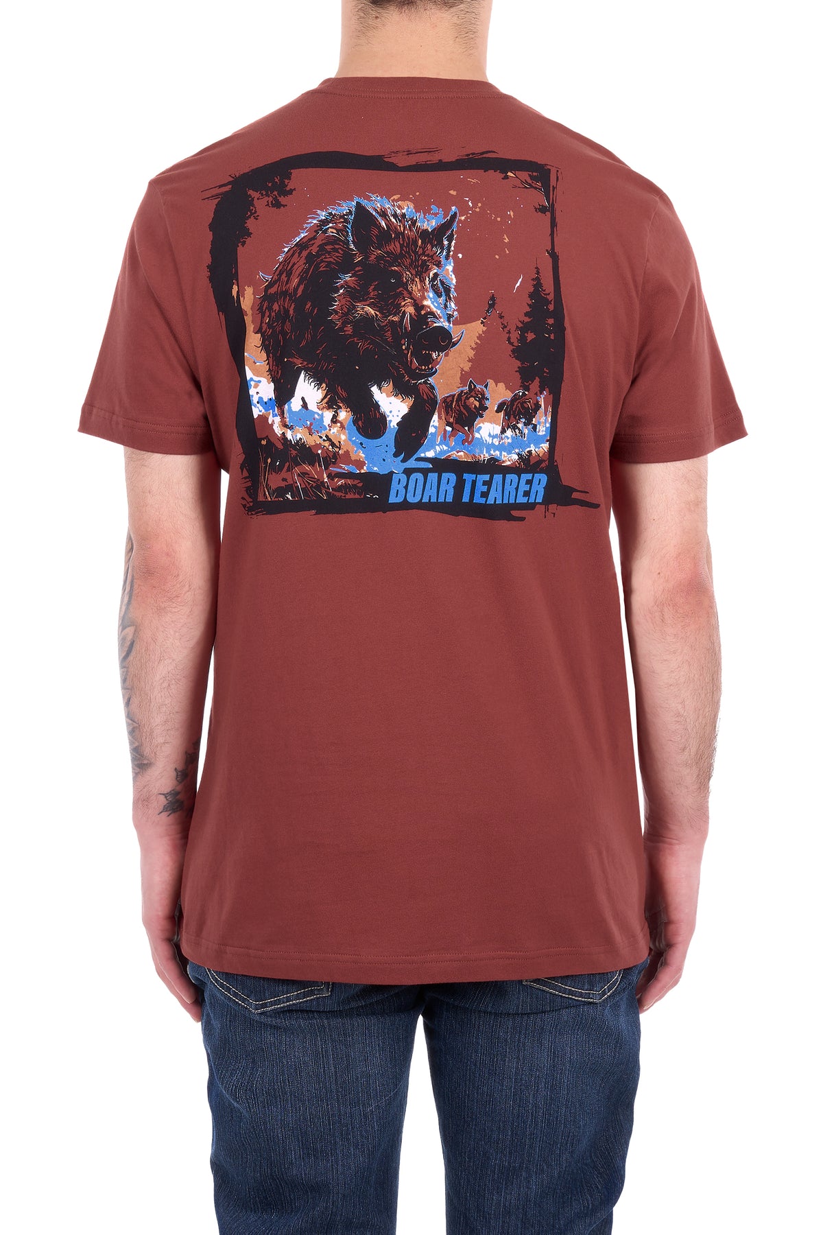G6S1503031 Boar Tearer Men’s Pierson SS Tee Cognac