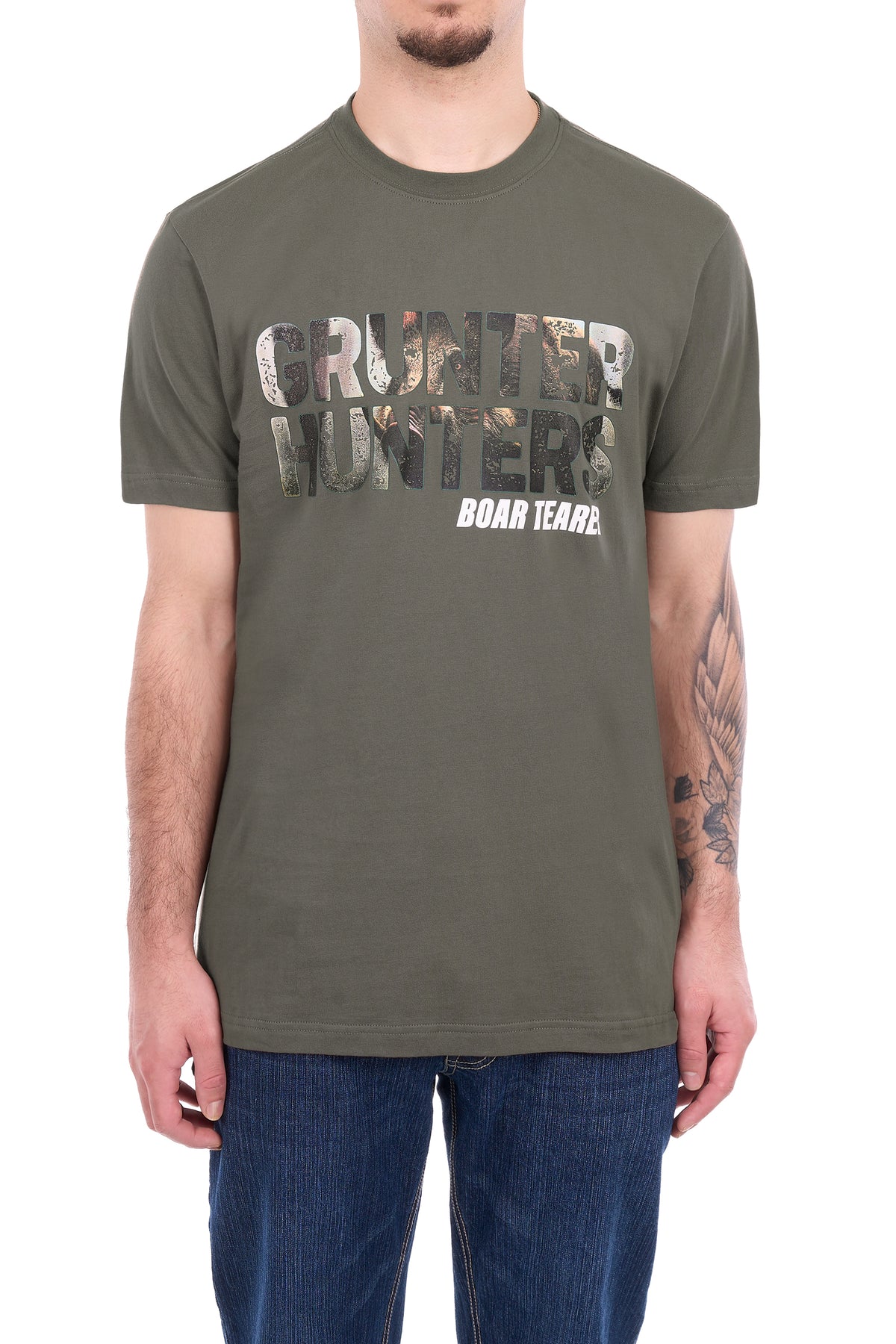 G6S1503033 Boar Tearer Men’s Andy SS Tee Military
