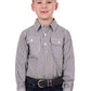 H4S7101053 Hard Slog Kid's Cane 1/2 PLKT LS Shirt