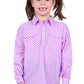 H4S7101058 Hard Slog Kid's Ayla 1/2 PLKT LS Shirt