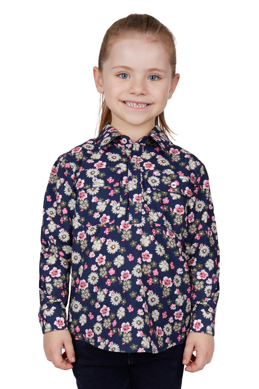 H4W7101176 Hard Slog Kids Rose LS Shirt