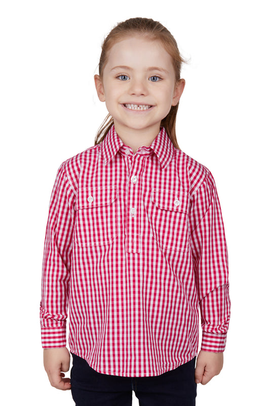 H4W7101206 Hard Slog Kids Dana LS Shirt