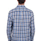 H5S1126185 Hard Slog Men's Gibson 1/2 PLKT LS Shirt  Blue/ Tan