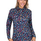 H5S2101157 Hard Slog Women's Tori 1/2 Placket LS Shirt
