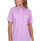 H5S2102150 Hard Slog Women's Grace 1/2 Placket SS Shirt Lavender