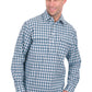 H6S1126185 Hard Slog Men's River 1/2 PLKT LS Shirt Teal
