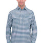 H6S1126185 Hard Slog Men's River 1/2 PLKT LS Shirt Teal