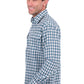 H6S1126185 Hard Slog Men's River 1/2 PLKT LS Shirt Teal