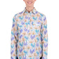 H6S2101123 Hard Slog Women's Meadow 1/2 PLKT LS Shirt Blue Multi