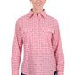H6S2101128 Hard Slog Women's Raquel 1/2 PLKT LS Shirt Rose Pink