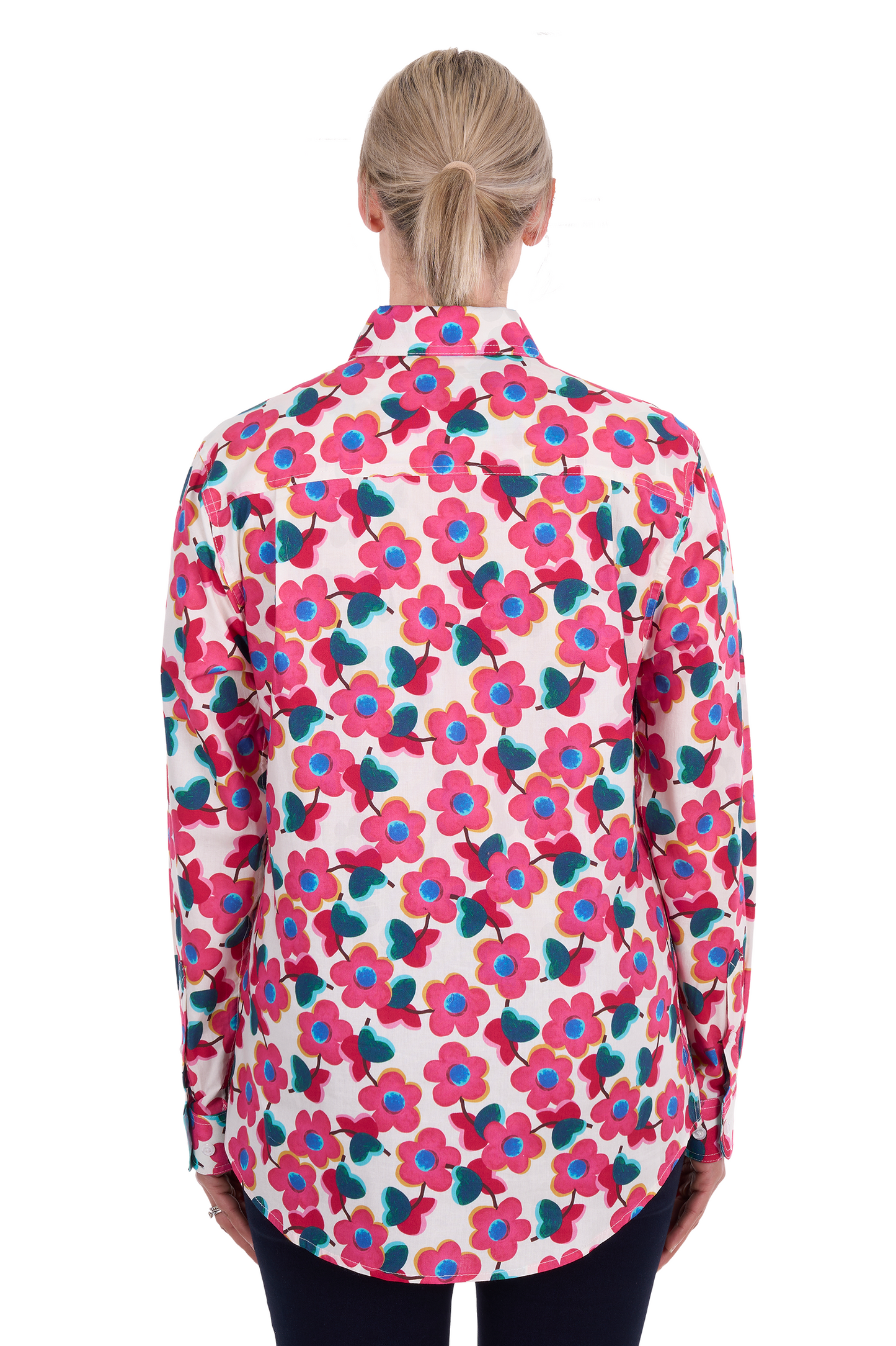 H6S2101160 Hard Slog Women's Lorri 1/2 PLKT LS Shit Pink Multi