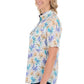 H6S2102123 Hard Slog Meadow 1/2 PLKT SS Shirt Blue Multi