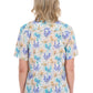 H6S2102123 Hard Slog Meadow 1/2 PLKT SS Shirt Blue Multi