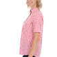 H6S2102128 Hard Slog Raquel 1/2 PLKT SS Shirt Rose Pink