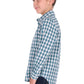 H6S7101185 Hard Slog Kid's River 1/2 PLKT LS Shirt Teal