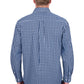 H6W1126185 Hard Slog Men's Alden 1/2 PLKT LS Shirt Navy/White