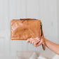 34595 Harmony Tassel Clutch-Vintage Tan