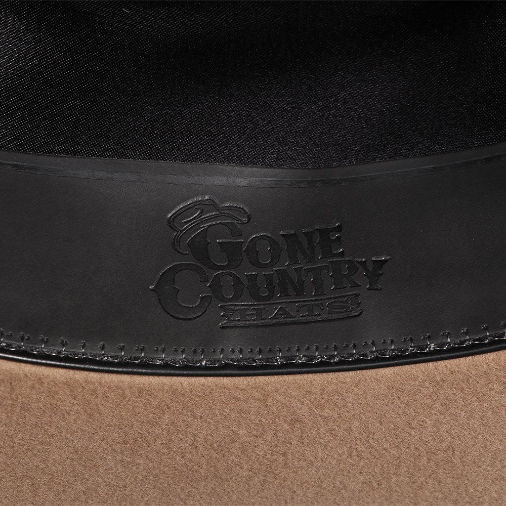 HAT2050 Gone Country Yellow Stone Cowboy Hat Chestnut