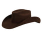 HAT2060 Gone Country Chute Cowboy Hat Brown