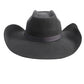 HAT2060 Gone Country Chute Cowboy Hat Metal Grey