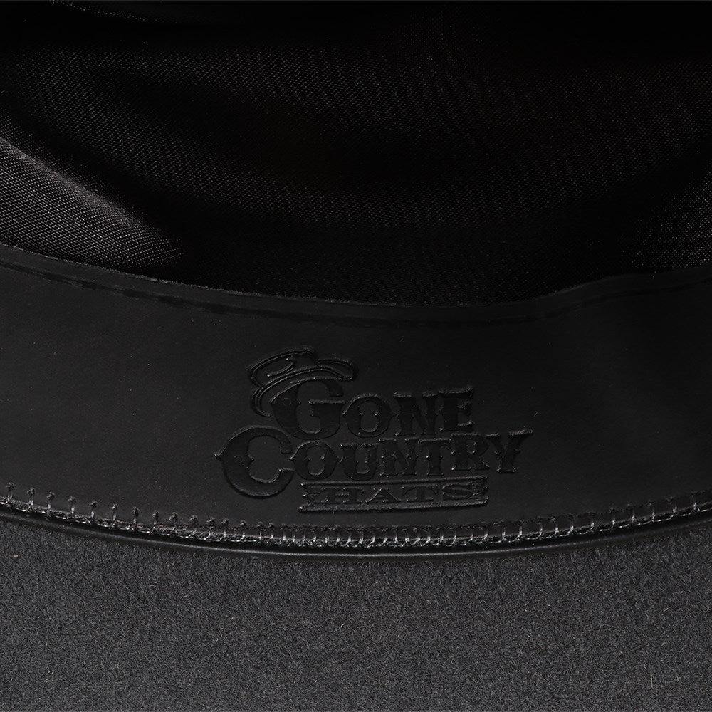 HAT2060 Gone Country Chute Cowboy Hat Metal Grey