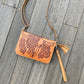16329 Hand Tooled Buffalo Zip around Wallet - Vintage Brown