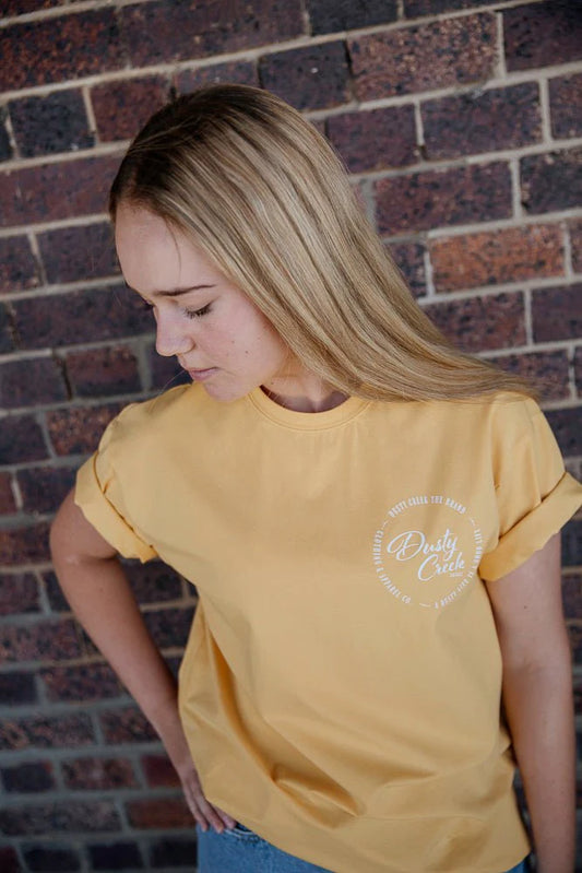 326287 Dusty Creek Honey Mustard Tee