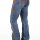 SR2161 Hitchley & Harrow Women's Comfort Cut High Rise Greeley Tan Jean 38Leg