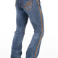 SR2161 Hitchley & Harrow Women's Comfort Cut High Rise Greeley Tan Jean 38Leg
