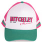 36175 Hitchley & Harrow Trucker Cap White/Hot Pink & Emerald Green